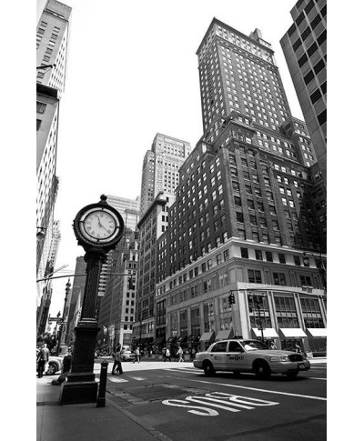 Fototapeta do salonu - New York, zegar - 115x175 cm