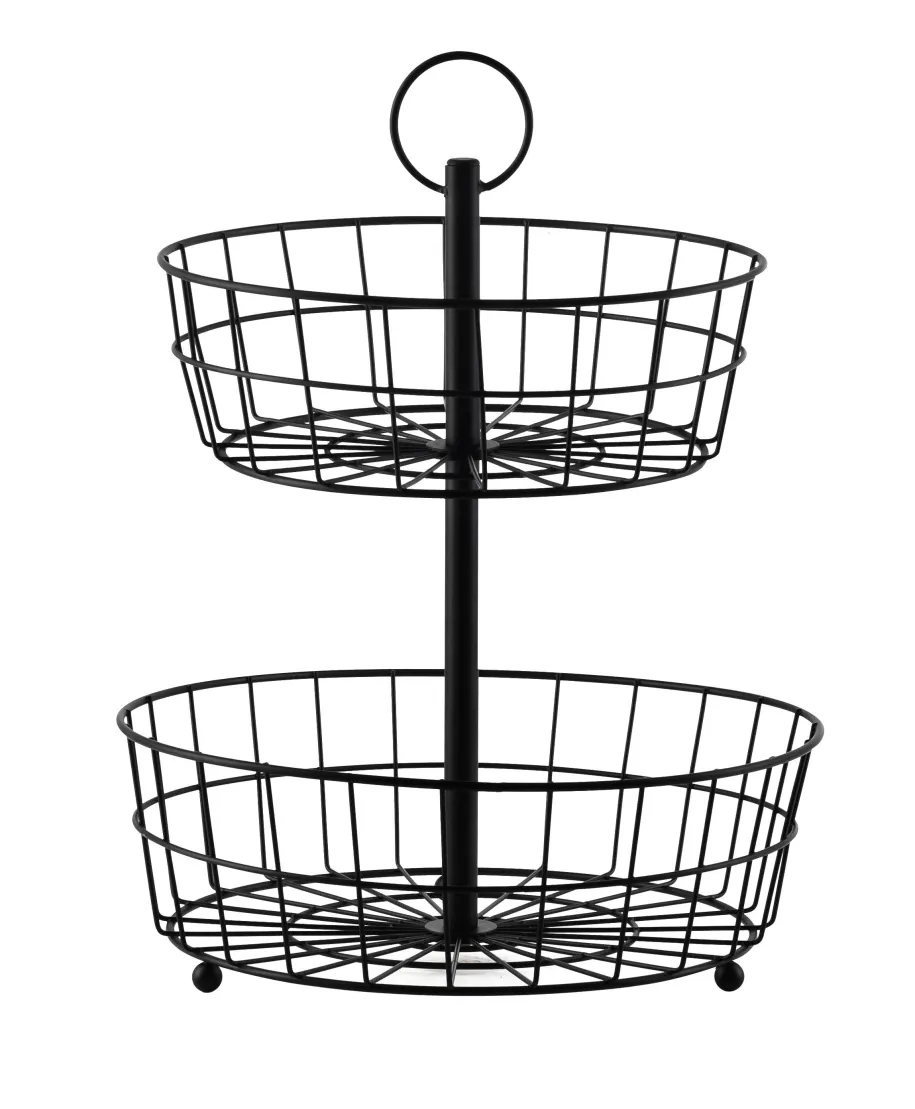 CASSIE Koszyk dwupoziomowy 29xh10cm 24xh8cm h38cm
