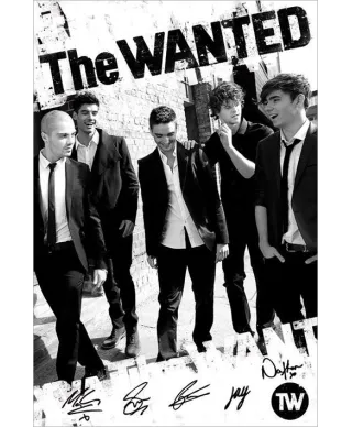 The Wanted (B&W) - plakat
