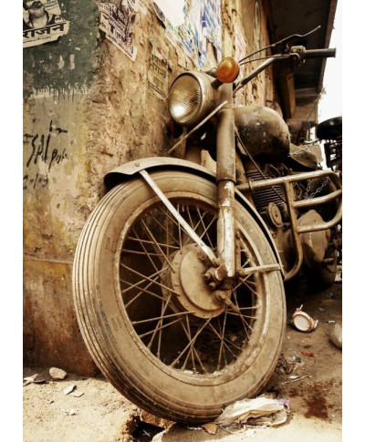 Stary motocykl - fototapeta 183x254 cm