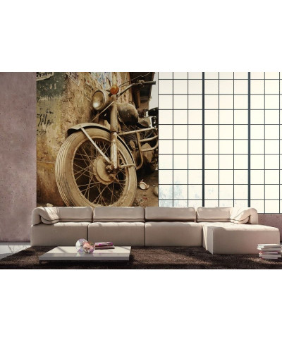 Stary motocykl - fototapeta 183x254 cm