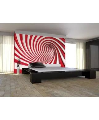 Fototapeta na ścianę - Czerwony tunel - 254x183 cm