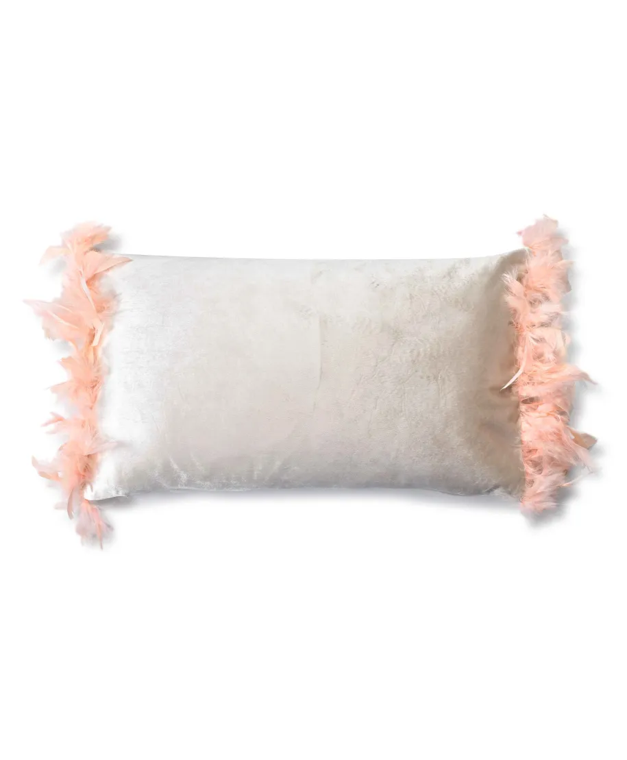 LORETA BEIGE Poduszka 50x30cm pióra