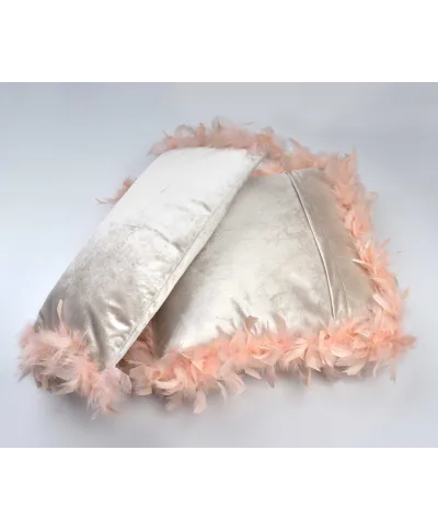 LORETA BEIGE Poduszka 50x30cm pióra