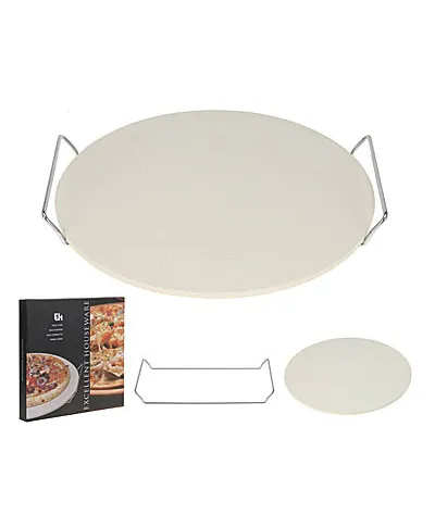 KAMIEŃ DO PIECZENIA PIZZY Z UCHWYTEM 33cm