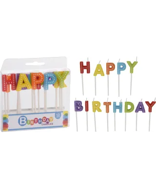 Komplet 13 świeczek urodzinowych