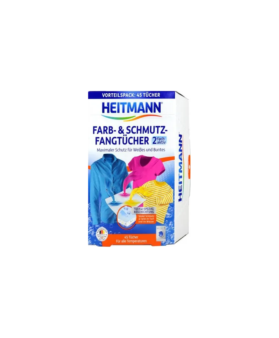 HEITMANN Chusteczki wyłapujące kolor i brud 20szt