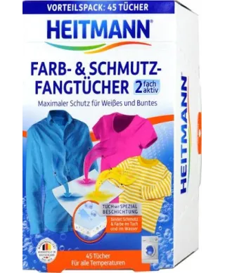 HEITMANN Chusteczki wyłapujące kolor i brud 20szt