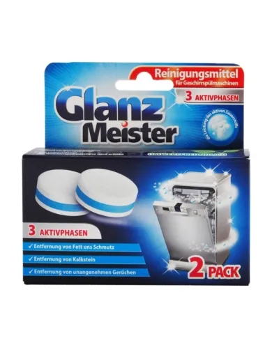 GLANZ Meister Czyścik do zmywarki tabletki 2szt 80g