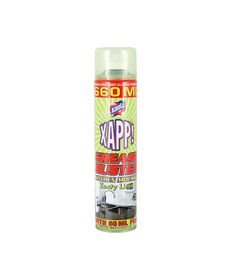 XANTO Pianka do czyszczenia kuchni limonka 600ml KITCHEN ZESTY LIME