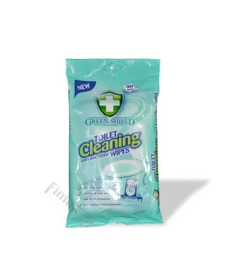 GREEN Chusteczki do czyszczenia toalety 40szt SHIELD TOILET CLEANING WIPES