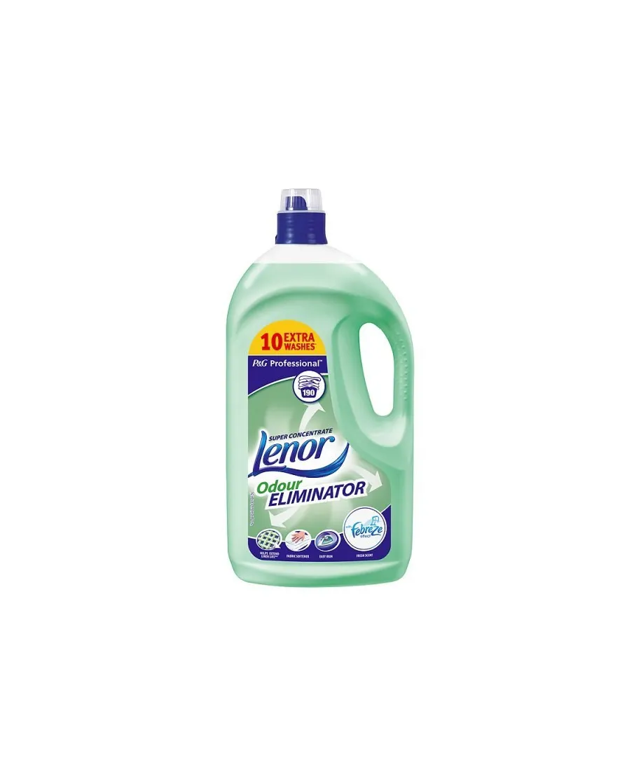 LENOR 4,75L płyn do płukania 190p Odour Eliminator zielony