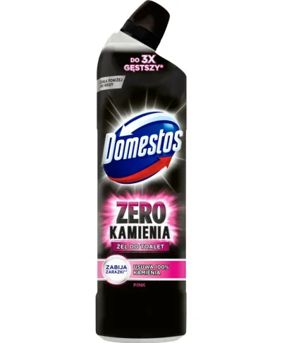 DOMESTOS ZERO Płyn do WC 750ml ZERO różowy