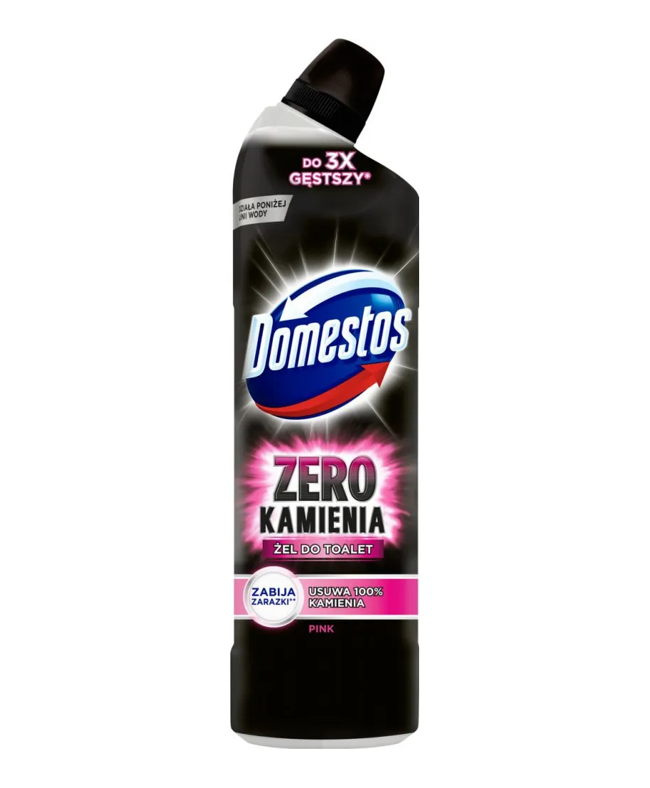 DOMESTOS ZERO Płyn do WC 750ml ZERO różowy