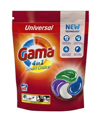 GAMA kapsułki 4in1 60p uniwersal 1,3kg   do prania