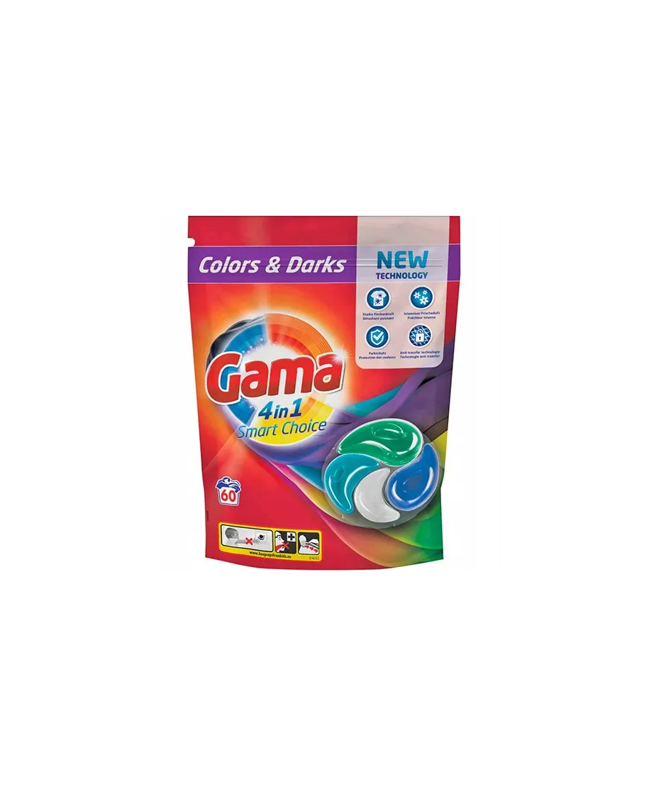 GAMA kapsułki 4in1 60p kolor 1,3kg do prania