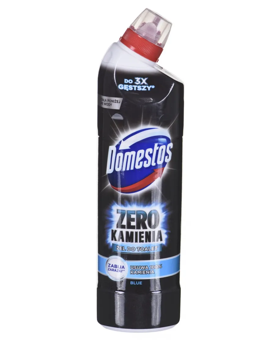 DOMESTOS ZERO Płyn do WC 750ml ZERO niebieski