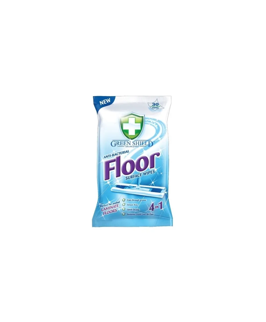 GREEN chusteczki do mycia podłóg 21szt XL SHIELD FLOOR WIPES