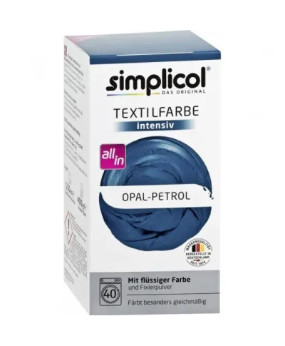 SIMPLICOL Barwnik do tkanin INTENSIV OPAL-PETROL 560g