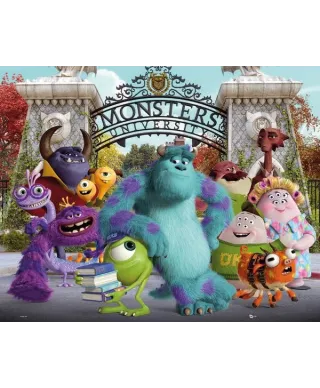 Uniwersytet potworny bohaterowie - plakat