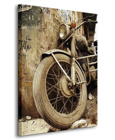 Stary motocykl - Obraz na płótnie
