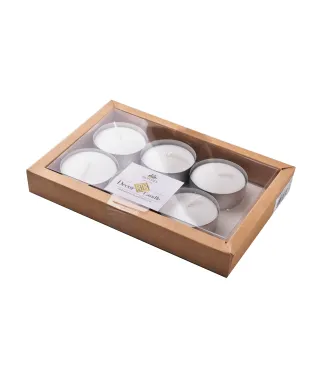 KOMPLET TEALICHTÓW MAX 6 SZT BIAŁE