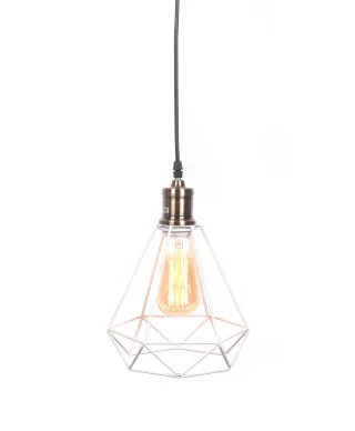LAMPA WISZĄCA INDUSTRIALNA LOFT BIAŁA COBI
