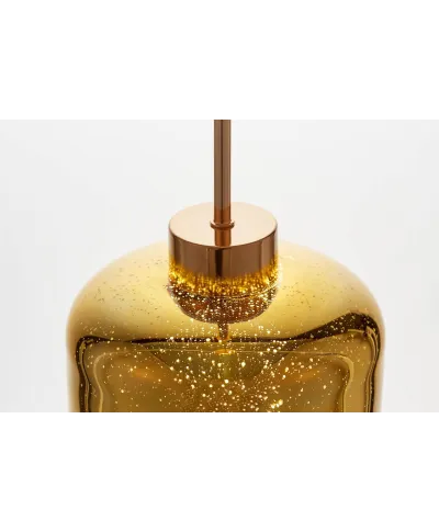 NOWOCZESNA LAMPA WISZĄCA ZWIS ZŁOTA ALACOSMO W1