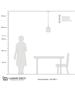 NOWOCZESNA LAMPA WISZĄCA ZWIS ZŁOTA ALACOSMO W1