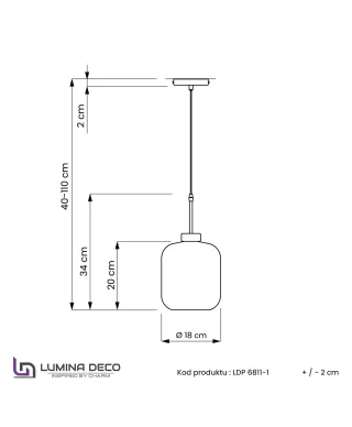 NOWOCZESNA LAMPA WISZĄCA ZWIS ZŁOTA ALACOSMO W1