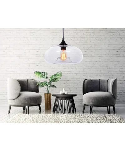 NOWOCZESNA LAMPA WISZĄCA SKANDYNAWSKA BROSSO D30 CLEAR