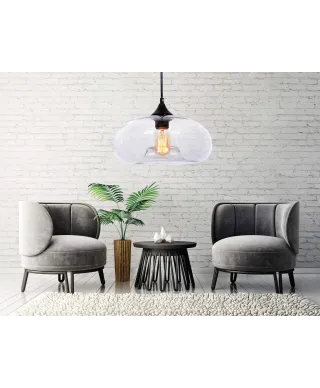 NOWOCZESNA LAMPA WISZĄCA SKANDYNAWSKA BROSSO D30 CLEAR