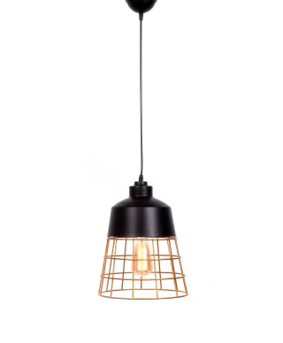 LAMPA WISZĄCA INDUSTRIALNA LOFT CZARNA BAGSY