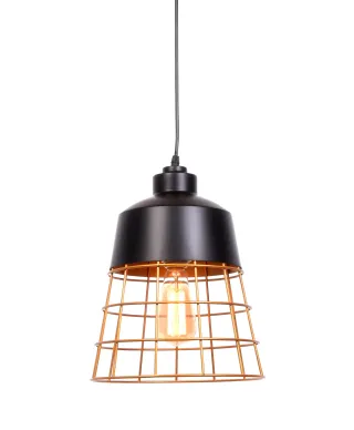 LAMPA WISZĄCA INDUSTRIALNA LOFT CZARNA BAGSY