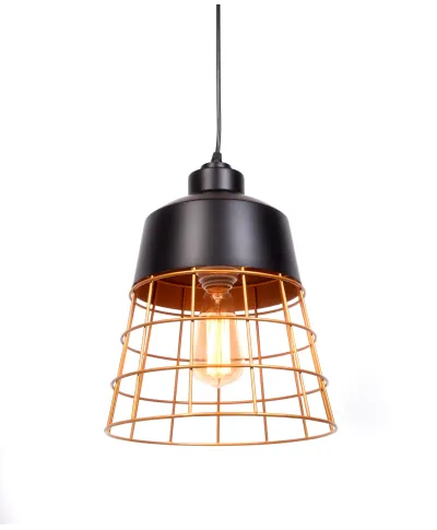 LAMPA WISZĄCA INDUSTRIALNA LOFT CZARNA BAGSY