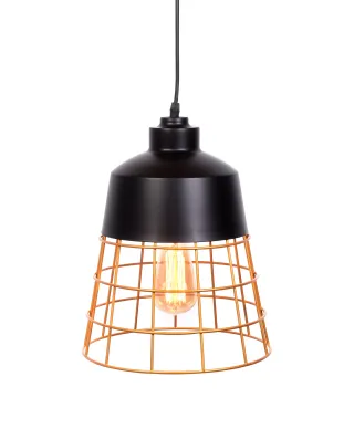 LAMPA WISZĄCA INDUSTRIALNA LOFT CZARNA BAGSY