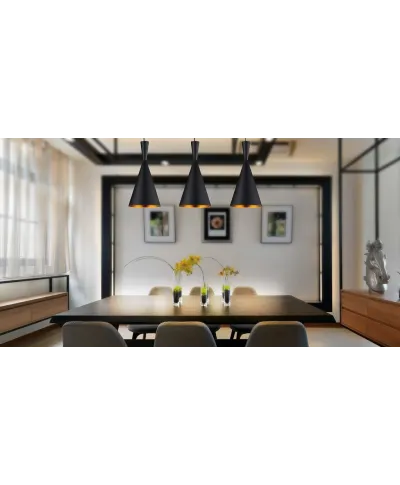 LAMPA WISZĄCA LOFT INDUSTRIALNA CZARNA FOGGI 12A