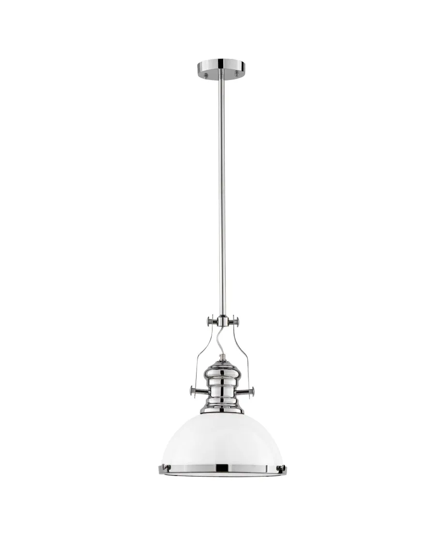 LAMPA WISZĄCA INDUSTRIALNA LOFT BIAŁA ETTORE