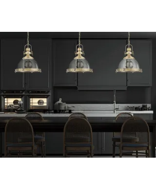 LAMPA WISZĄCA LOFT MOSIĘŻNA FALCO