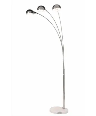 NOWOCZESNA LAMPA STOJĄCA PODŁOGOWA 3-RAMIENNA CHROMOWANA WALLSCOT