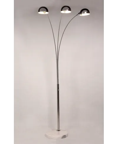 NOWOCZESNA LAMPA STOJĄCA PODŁOGOWA 3-RAMIENNA CHROMOWANA WALLSCOT