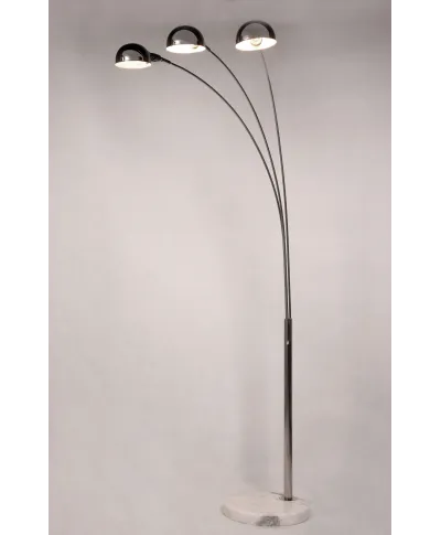 NOWOCZESNA LAMPA STOJĄCA PODŁOGOWA 3-RAMIENNA CHROMOWANA WALLSCOT