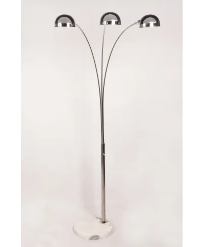 NOWOCZESNA LAMPA STOJĄCA PODŁOGOWA 3-RAMIENNA CHROMOWANA WALLSCOT