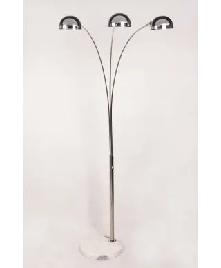 NOWOCZESNA LAMPA STOJĄCA PODŁOGOWA 3-RAMIENNA CHROMOWANA WALLSCOT