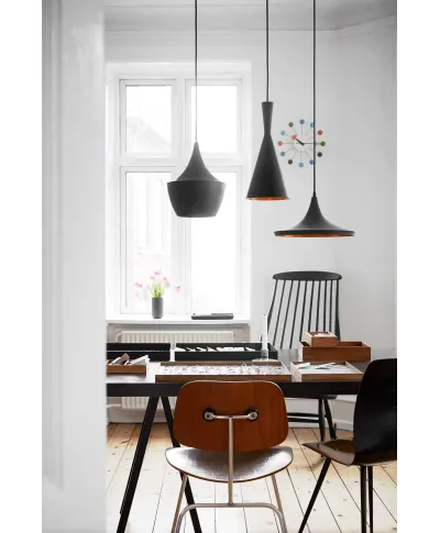 POTRÓJNA LAMPA WISZĄCA LOFT CZARNA FOGGI TRIO