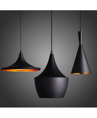 POTRÓJNA LAMPA WISZĄCA LOFT CZARNA FOGGI TRIO