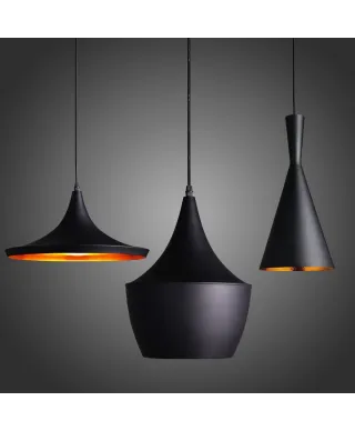 POTRÓJNA LAMPA WISZĄCA LOFT CZARNA FOGGI TRIO