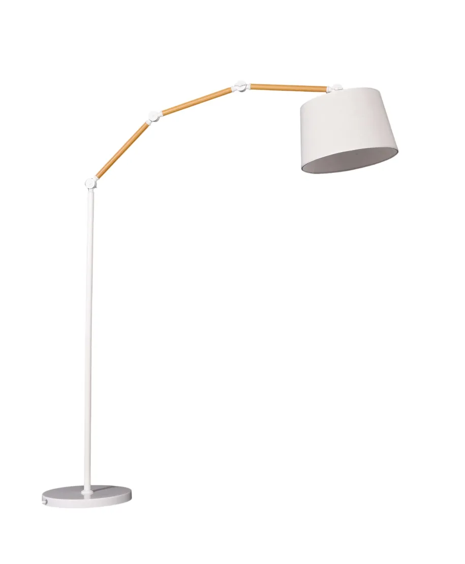 LAMPA STOJĄCA PODŁOGOWA KREMOWA CORSUS