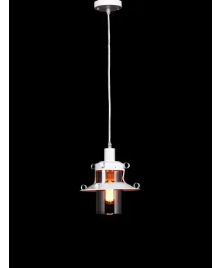 LAMPA WISZĄCA INDUSTRIALNA LOFT BIAŁA CAPRI W1