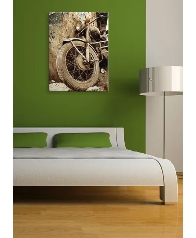 Stary motocykl - Obraz na płótnie